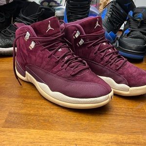 Gently used AIR JORDAN 12 Retro Bordeaux, size 8